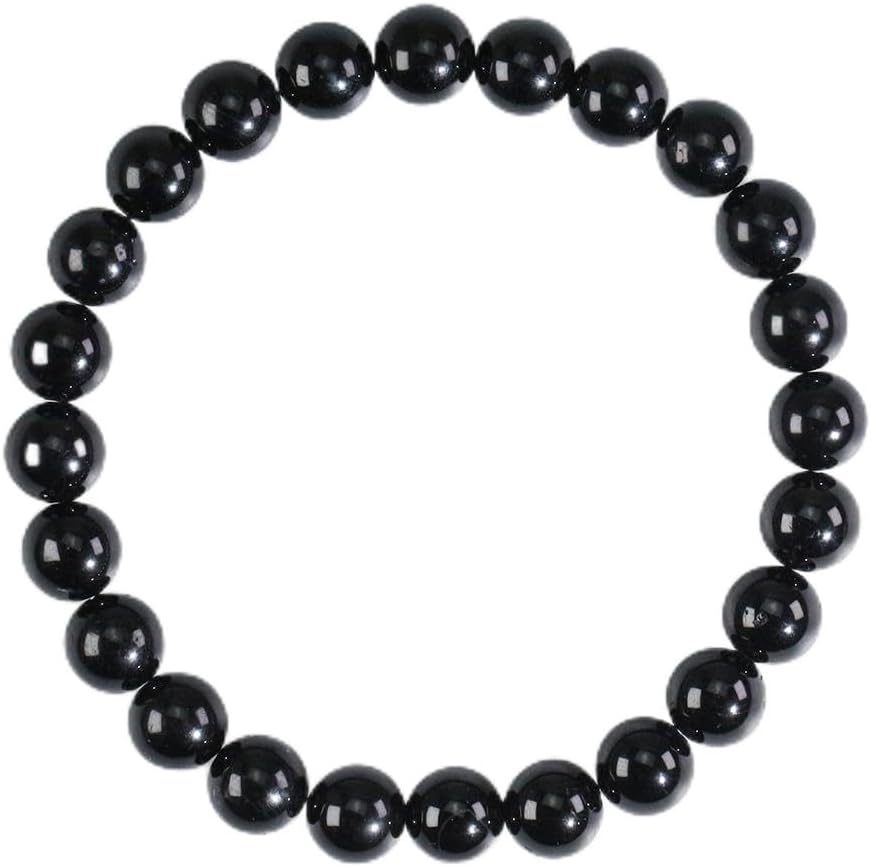 OuubuuyCrystal Bracelet,8mm Natural Gemstone Bead Bracelet,Healing Crystal Bracelet for Women Men