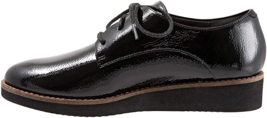 Softwalk Women's Willis Oxford, Black Patent, 7.5 Wide