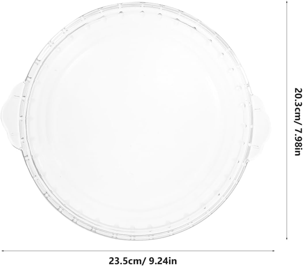 Glass Pie Plates 8 Inch Baking Dish Pie Pan With Handles for Pie Baking And Cheese Cakes, Round Clear Plate
