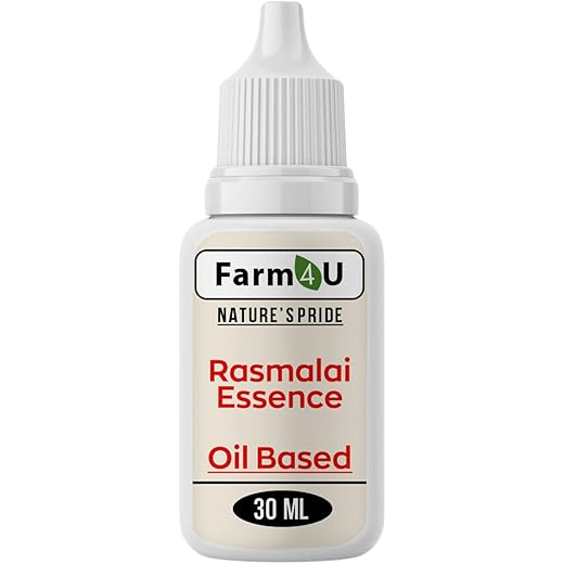 FARM4U Rasmalai Flavour Baking Essence for Cake, Ice-Cream, Chocolates, Milkshakes- 30ML ( Use 2-3 Drops Essence for 250 Grm Cake)