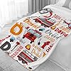 Personalized Fire Truck Baby Blanket,Firefighter Firetruck Custom Blanket for Boys Girls,Soft Customized Fire Truck Receiving Blanket,Best Gifts for Baby Shower/Birthday/Truck Car Lover 40"x50"(Kid) #1