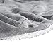 LouisaYork épais Doux Couverture Couvre-lit Polaire, Flanelle Polaire Sherpa Plaids couvertures, réversible en Microfibre Solide couvertures Canapé lit Canapé Double King Size, Gris, 51 * 63 inch