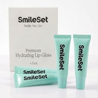 Paquete de 4 brillos labiales hidratante prémium