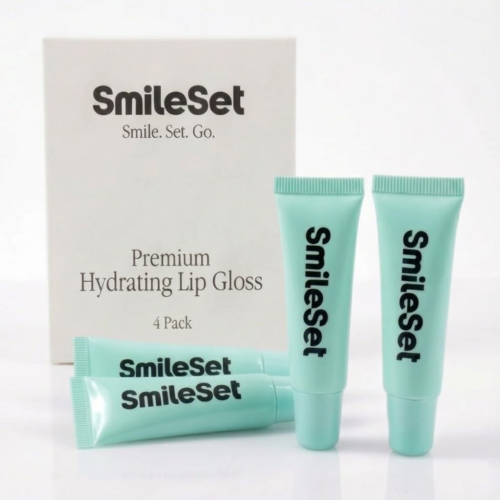 Premium Hydrating Lip Gloss - Nourishing Lip Gloss Tubes with Petrolatum Beeswax, Shea Butter - Pack Of 4
