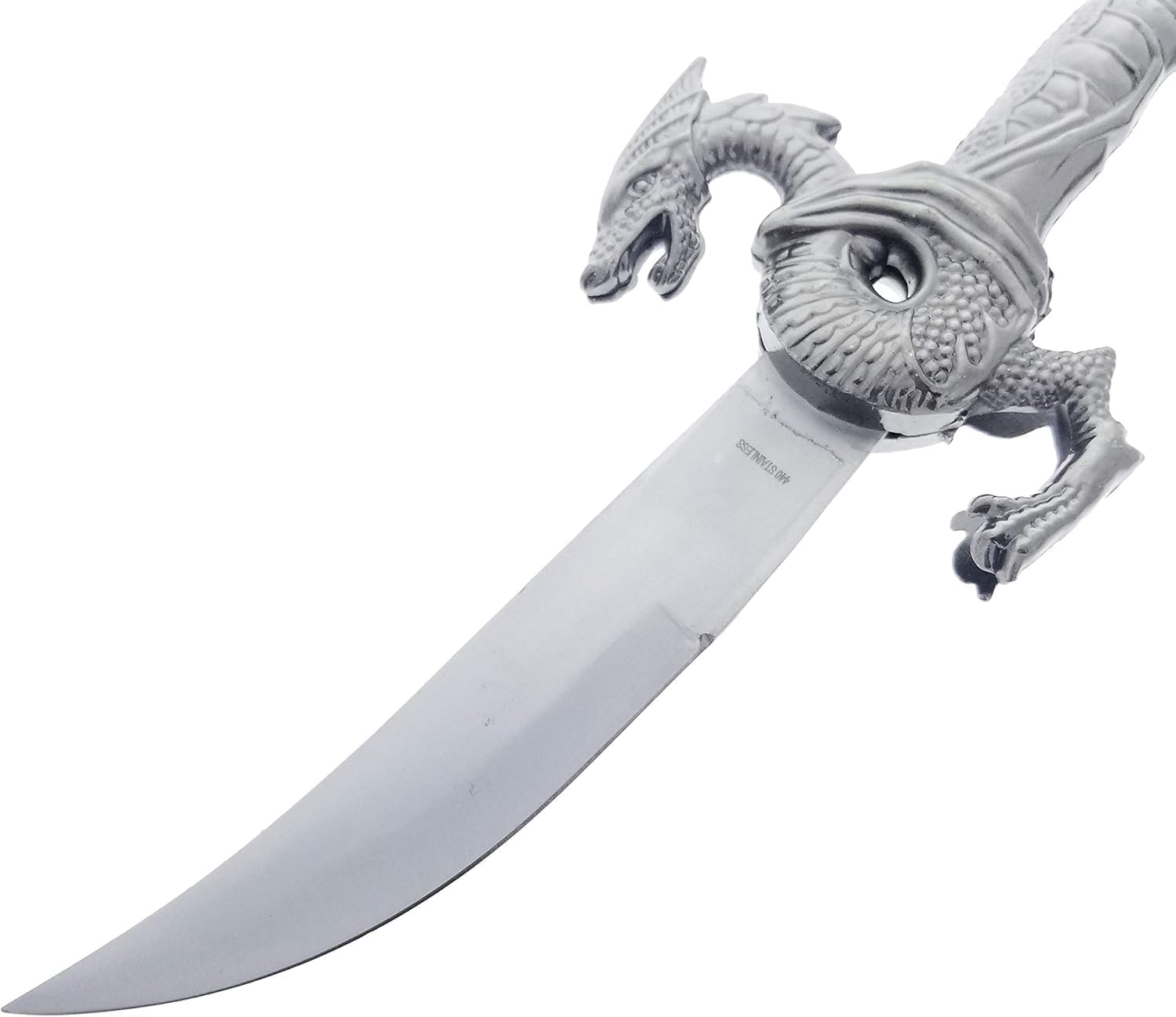 10" Novelty Fantasy Dragon Dagger Blade Knife Sword - Deep Blue - Image 4