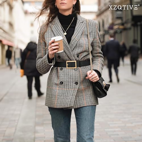 XZQTIVE Women Leather Belts for Jeans Pants Dresses Fashion Waist Belt for Women with Pin Buckle4