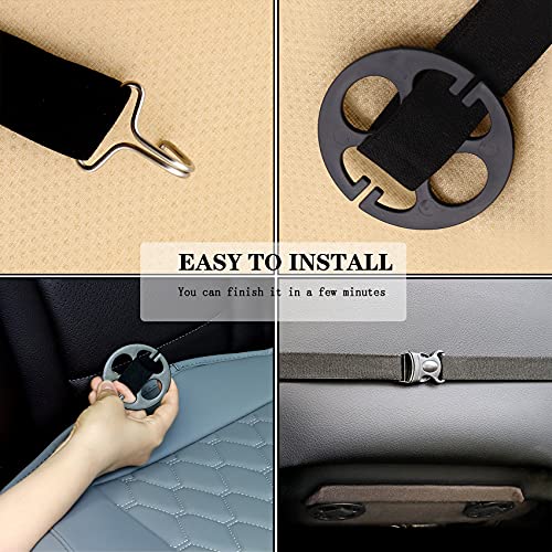 Cusaota 1 Piece Car Seat Covers Protectors For Front Seat Bottoms, Luxury Pu Leather Breathable Car Interior Seat Cushion Pad Mat For Auto Supplies (Sedan Suv Truck Jeep Mini Van) (Gray-1Pcs) #TOP4