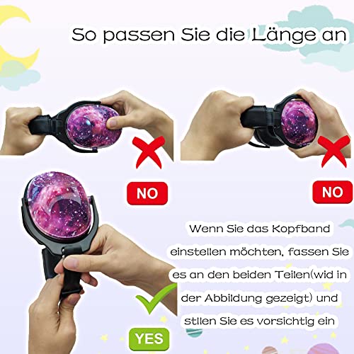 ZOHAN 030 Gehörschutz Kinder, Lärmschutz Kopfhörer Kinder mit Autismus, Passiver Kapselgehörschutz für Grundschüler, Verstellbare Ohrenschützer für Konzert, NRR 22dB, SNR 27dB Hörschutz - Galaxie - Image 6