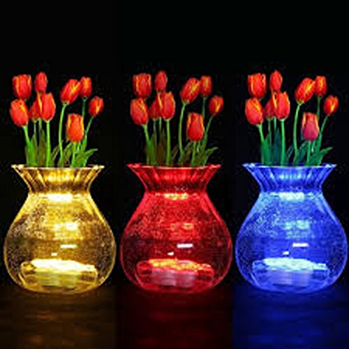 Luces LED con forma de vela de té sumergibles decorativas para centros de mesa 4