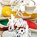 DELELE Shoe Lace Charms for Sneakers: Fashion Women Tennis Shoe Decoration Charms Kit - 1 Pair 47 inch White Flat Shoelaces with 10 Shoes Charm Set