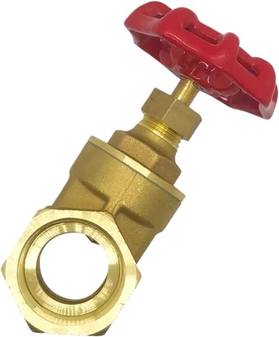 Brass Gate Valves 1/2" 3/4" 1' 1-1/4" 1-1/2" Female To Thread Two Way Water Valve Switch Internal For Plumbing(3/4",2Pcs)
