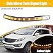 uxcell Car LED No.876243W100 Right Side Rear View Mirror Turn Signal Amber Light Indicator for KIA Sportage III SL 2010-2015