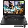 Laptop para gaming HP HyperX OMEN de 16" 165Hz WUXGA, Intel Core Ultra 7 356H, GeForce RTX 5060, 32GB DDR5, almacenamiento de 2TB (SSD de 1TB + estación de acoplamiento de 1TB), teclado retroiluminado RGB, Wi-Fi 7, Win 11, Shadow Black 2