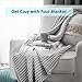 Bedsure Cooling Cotton Waffle Twin XL Blanket - Lightweight Breathable Blanket of Rayon Derived from Bamboo for Hot Sleepers, Luxury Throws for Bed, Couch and Sofa, Grey, 66x90 Inches