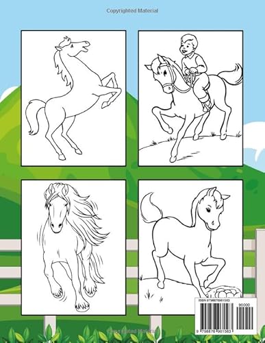 Horse Coloring Book For Toddlers