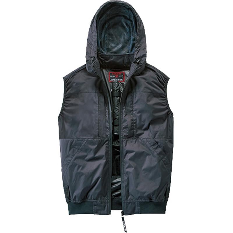 [自重堂] 空調服ベスト 冷却衣服 ブラック M