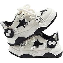 Star Shoes Walking Sneakers Women Chunky Sole Y2K Aesthetic Cute Big Toe Cap Comfort Insole Anti-Slip US4-8