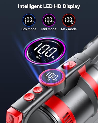 Dsorupa SMARTVAC PRO Cordless Vacuum Cleaner, 45Kpa/550W Stick Vacuum With Led Screen, Max 60Mins Runtime, Newest Dual Handle Wireless Vacuum Cleaners thumb #4