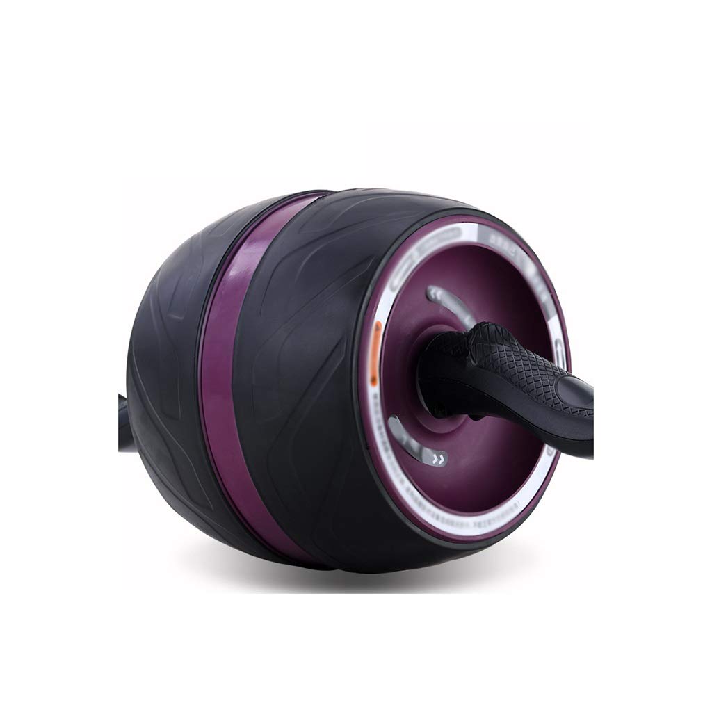 Ab Wheel Abdominal Exercise Roller Dual-Handle Fitness Wheel for Abdominal Training Device Training Full Body Roller Ab Roller (Purple)