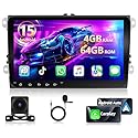 Motorsi 4+64G Android 15 Autoradio für VW Passat Golf Touran Polo Skoda Seat Altea, 9'' 1280P HD Touchscreen Car Stereo IOS Carplay Android Auto Radio, Bluetooth 5.0 EQ WiFi DAB+ OBD2 Motorsi 4+64G Android 15 Autoradio für VW Passat Golf Touran Polo Skoda Seat Altea, 9'' 1280P HD Touchscreen Car Stereo IOS Carplay Android Auto Radio, Bluetooth 5.0 EQ WiFi DAB+ OBD2