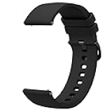 Compatible with EGQINR Smartwatch Bands, Lamshaw Classic Watch Bands 18mm Soft Silicone Bands Bracelet Sports Strap Compatible with EGQINR H31/MKYOPT H31 Smartwatch Fitness Trackers-1.58