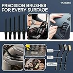 30 Piece Car Cleaning Kit - Cleaning Brush, Complete Interior & Exterior Car Detailing Kit with Detailing Brushes for Wheels, Leather, Dashboard, Vents - Automotive Detail Washing Brush Set - Image 3