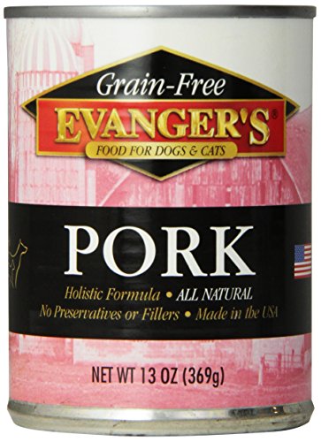 Evanger'S 776412 12-Pack Grain Free Pork For Dogs And Cats, 13-Ounce