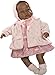 Berbesa- Muñeca Sara Negrita, con Vestido y Abrigo Rosa (5205N)