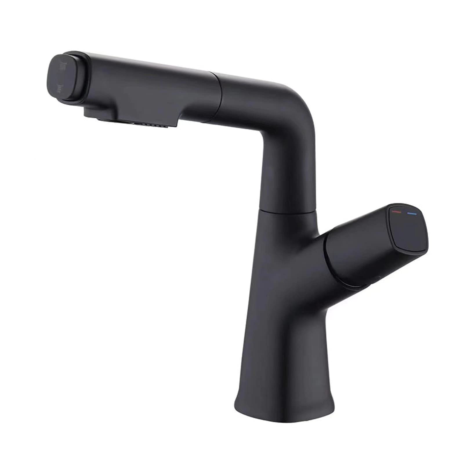 Robinet extractible de salle de bain pour éliminer les éclaboussures du lavabo