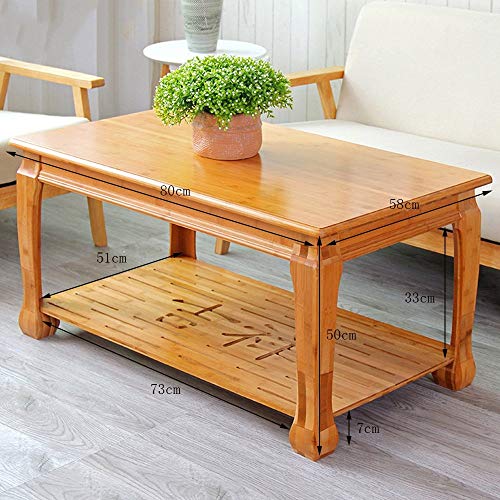 Table basse en bambou MU table pliante paresseuse premium de 80cm - 4