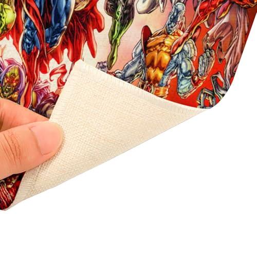 Sets de table en lin comics lot de 4 grands formats pour table à manger