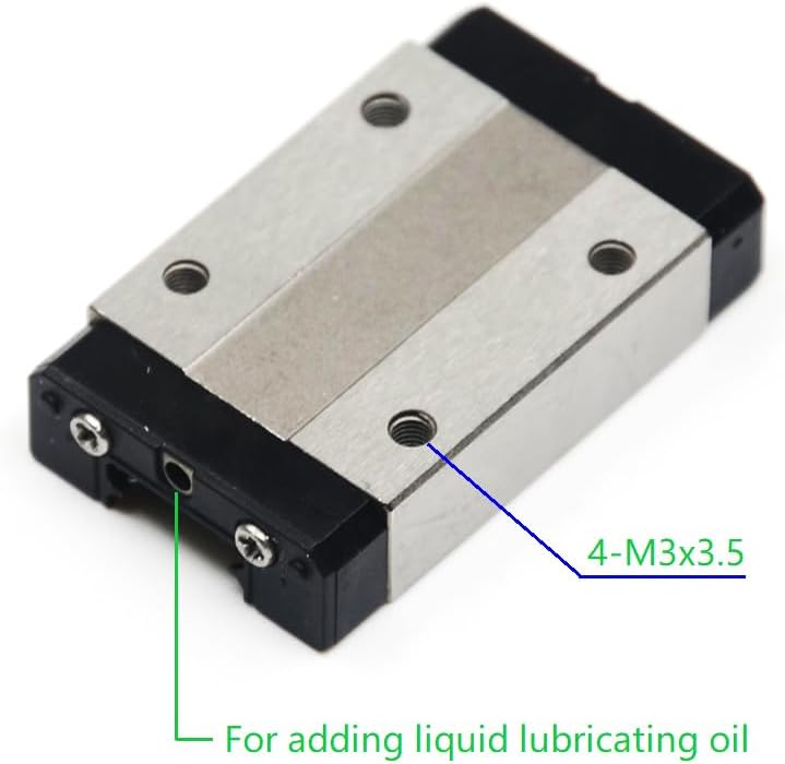 1000mm MGN12 Linear Rail Guide 1 Meter with Black MGN12H Carriage Block for 3D Printer and CNC Machine