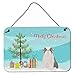 Produktbild Caroline's Treasures Odis Odessa Domestic Ideal Dog Christmas Tree Wall or Door Hanging Prints Wanddekoration, Aluminium, Mehrfarbig, 8x12