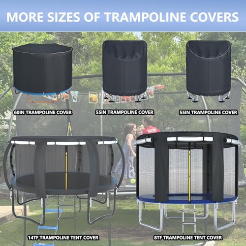 Housse de trampoline en bâche Oxford imperméable pour protection de jardin