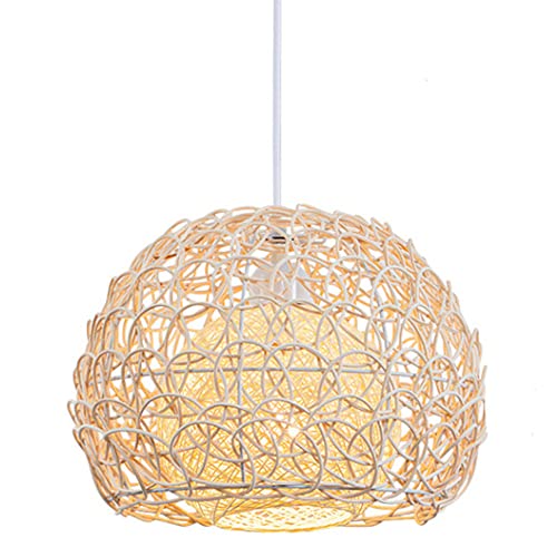 Suspension bambou haut de gamme et lustre rotin fait main
