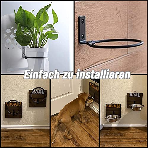 Miniatura 4 de Anyingkai Soporte De Pared Para Macetas,Anillo Maceta Colgante De Pared,Soporte De Pared Macetas Exterior,Anying Kai 4 Pcs Soporte De Anillo De Maceta, Pared Para Macetas Soporte Para Plantas 20.4