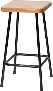 Richeson Lyptus and Steel Stool - 24"H, Square