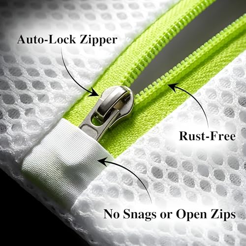 Image of inchCOSMIIC GREENS inch 7Pcs Mesh Laundry Bags for Delicates with Premium Zipper, Travel Storage Organize Bag, Clothing Washing Bags for Laundry, Blouse, Bra, Hosiery, Stocking, Underwear, Lingerie