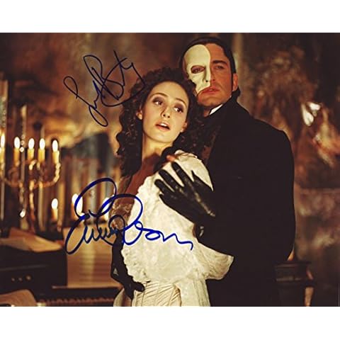 CL810 Phantom Of The Opera - Gerard Butler & Emmy Rossum Autograph Signed 8 x 10 Photo Cover