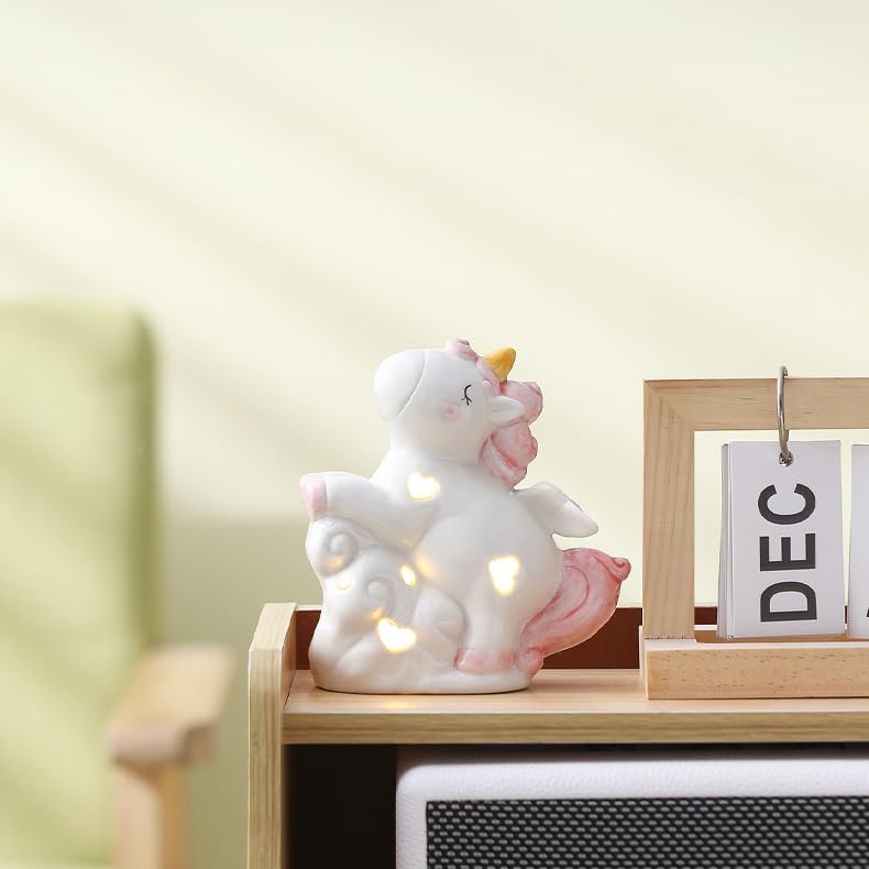 Lámpara de Mesa Unicornio Rosa para Niños miniatura 4