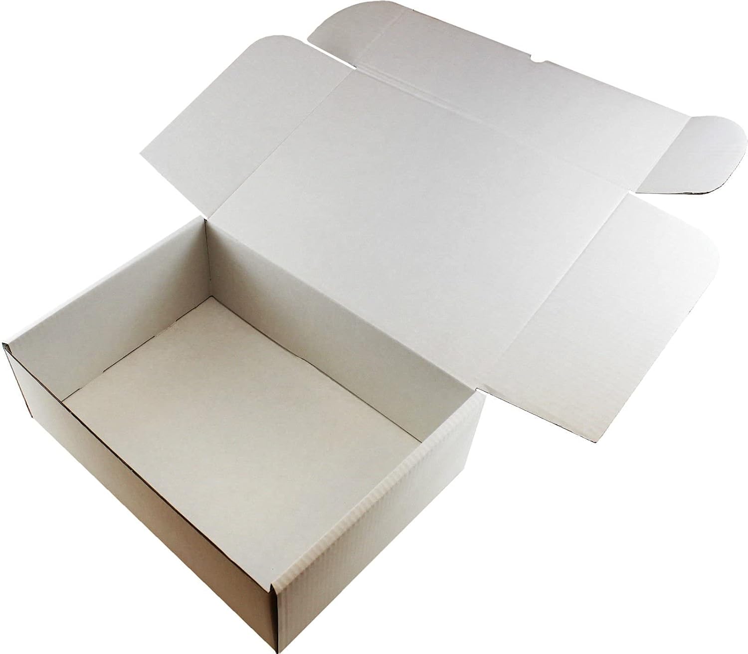 25 X Brown Die Cut Boxes 15 X 11 X 5" (381x279x127mm) Folding Postal Shipping Cartons