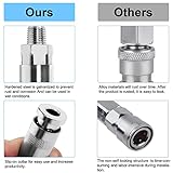 Supernic 12PCS Air Line Connectors 1/4" BSP Air Line Hose Compressor Fitting Male and Female Thread Quick Release for Compressor Tools - Image 4