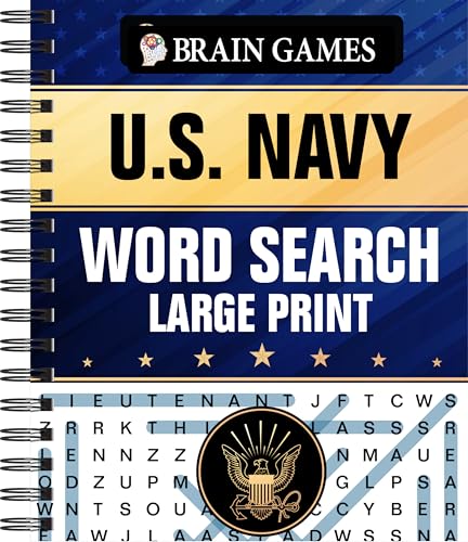 Image of Brain Games - U.S. Navy Word Search - Large Print (Brain Games Large Print)