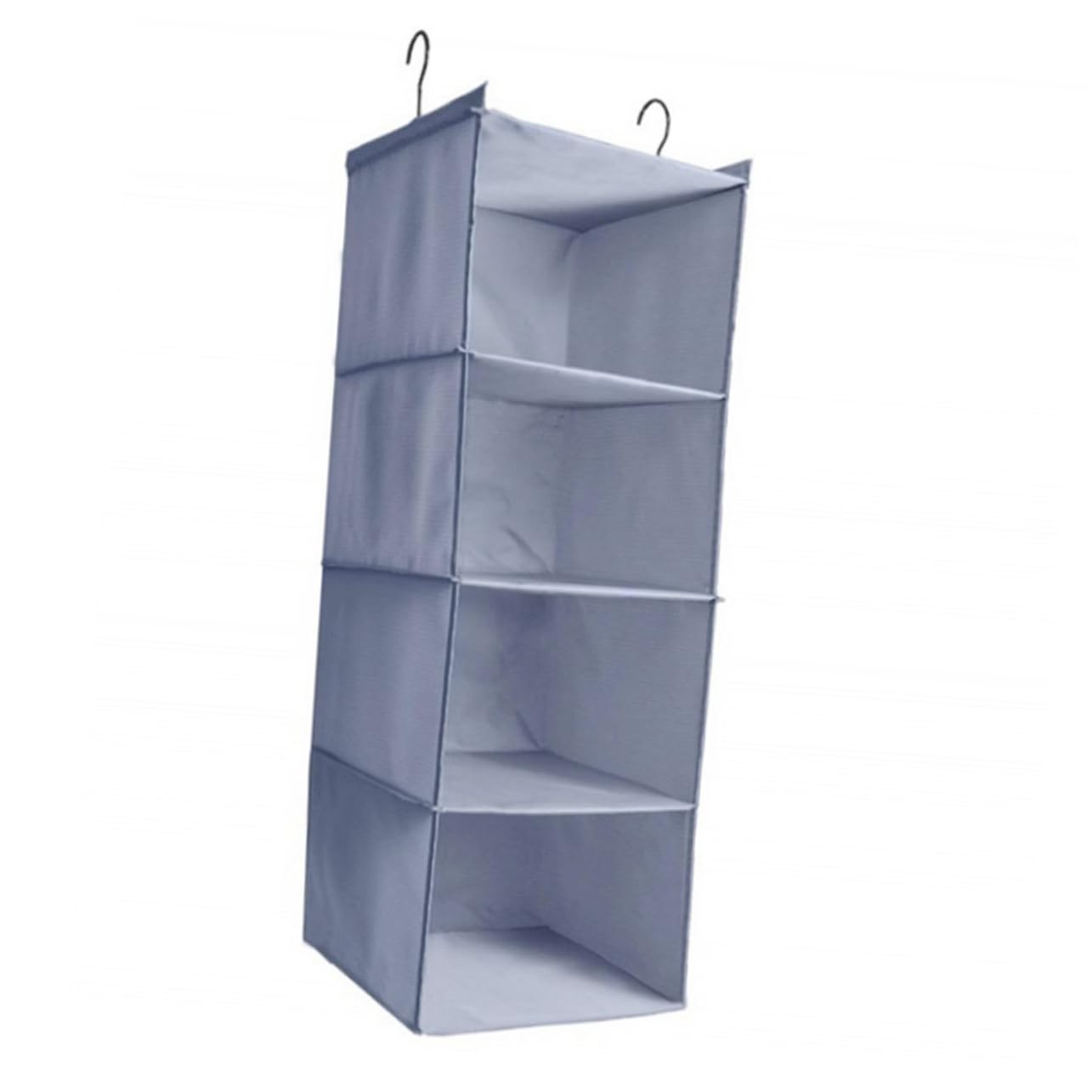 Borsa Organizer Appesa per Armadio a 4 Livelli Grigia | Poliestere Lavabile, Pieghevole e Facile da Riporre, Installazione Semplice, Organizzazione Multiuso
