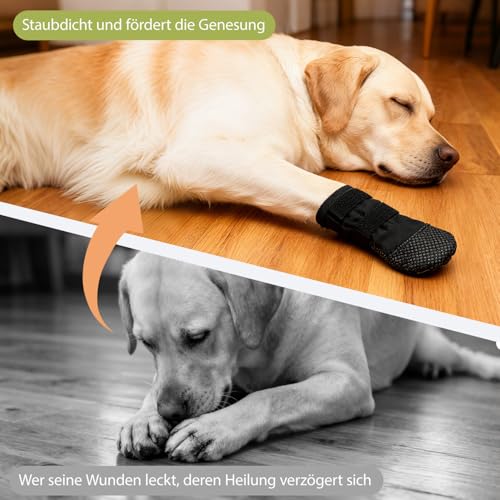 Voarge Hundeschuhe, Pfotenschutz Outdoor,Hundeschuhe zur Erholung,Hundeschuhe Pfotenschutz,für Pet Verletzung Recovery (XL)
