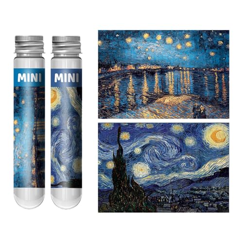 Set di puzzle per adulti piccoli - Mini gioco di puzzle, tubo da viaggio compatto, 150 pezzi d'arte | Giocattolo per la mentale per il regalo di laurea, compleanno, attività ricreative rilassant