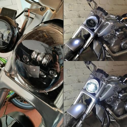 Phare avant LED pour V Rod 60W puissant faisceau haut bas - 7