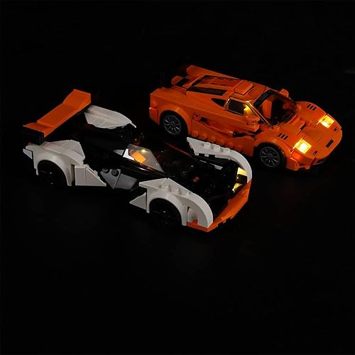 Miniatura 4 de Kyglaring Kit de iluminación LED (sin modelo) diseñado para Lego McLaren Solus GT y McLaren F1 LM 76918 Kit de construcción de modelos, sin juego de