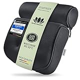 SilverRack Badewannenkissen MEDIUM-WEICH [Dunkel-Grau 3D] als Set inkl. Peelinghandschuh - Nackenkissen für Badewanne mit Saugnäpfen als Badewannen-Zubehör - Kissen für Badewanne - Badekissen