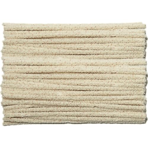 Pipe Cleaners Hard Bristle (50 Count) 6 Inch Pipe Cleaners Bulk for Removing Tar Resin Plastic Metal Ceramic Wood Pipe (Yellow)